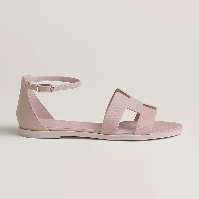 Giày Hermes Santorini Sandal Nữ Hồng